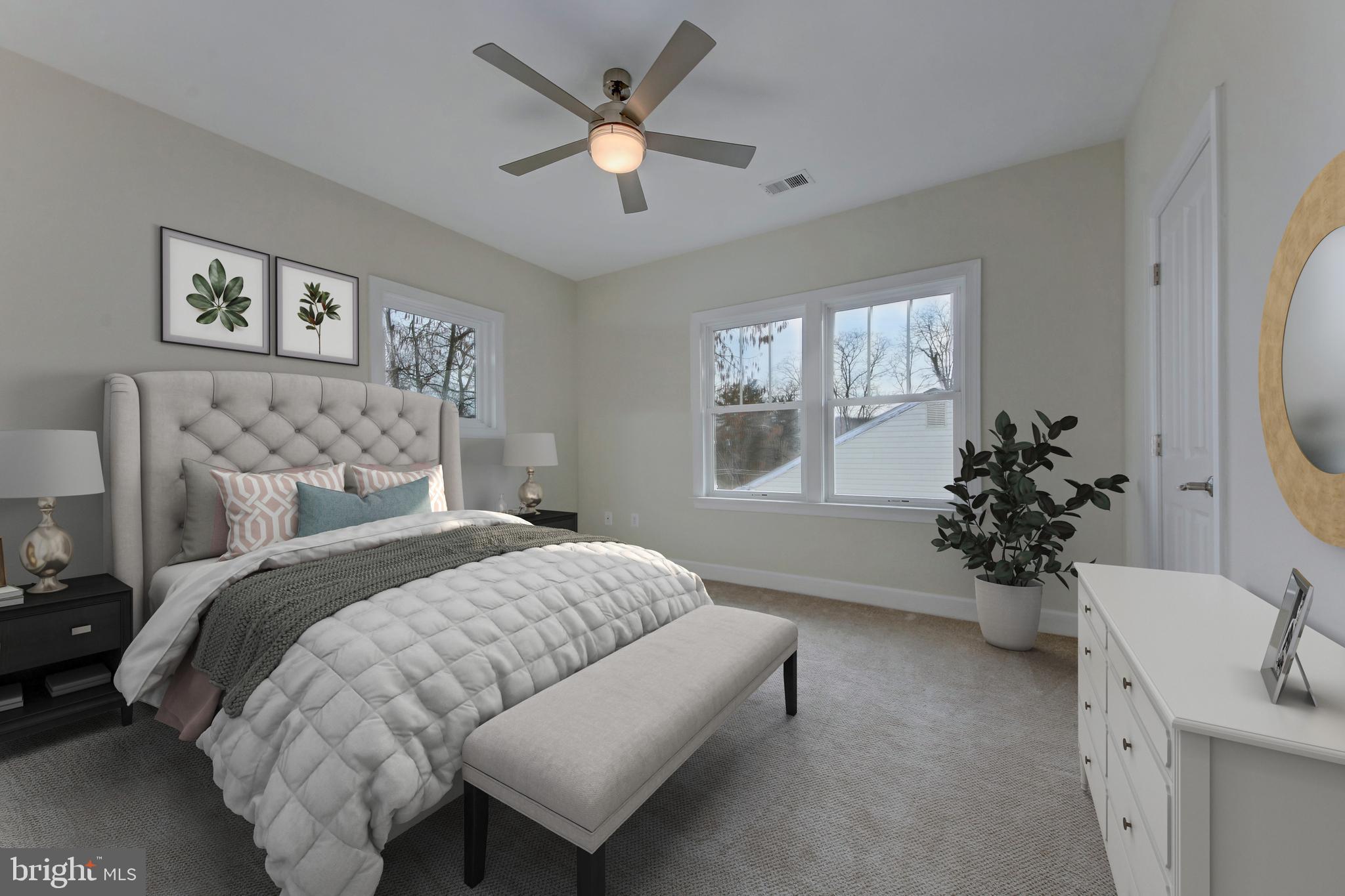 2002 Griffith Road Falls Church, VA 22043 - Photo 20 of 62 Second bedroom on upper level (virtually staged)
