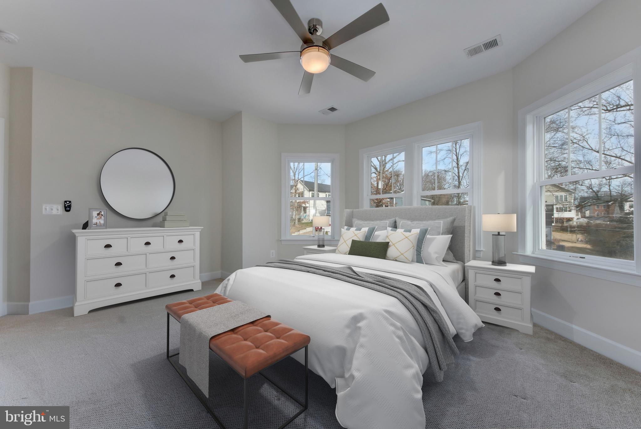 2002 Griffith Road Falls Church, VA 22043 - Photo 23 of 62 Third bedroom on upper level (virtually staged)