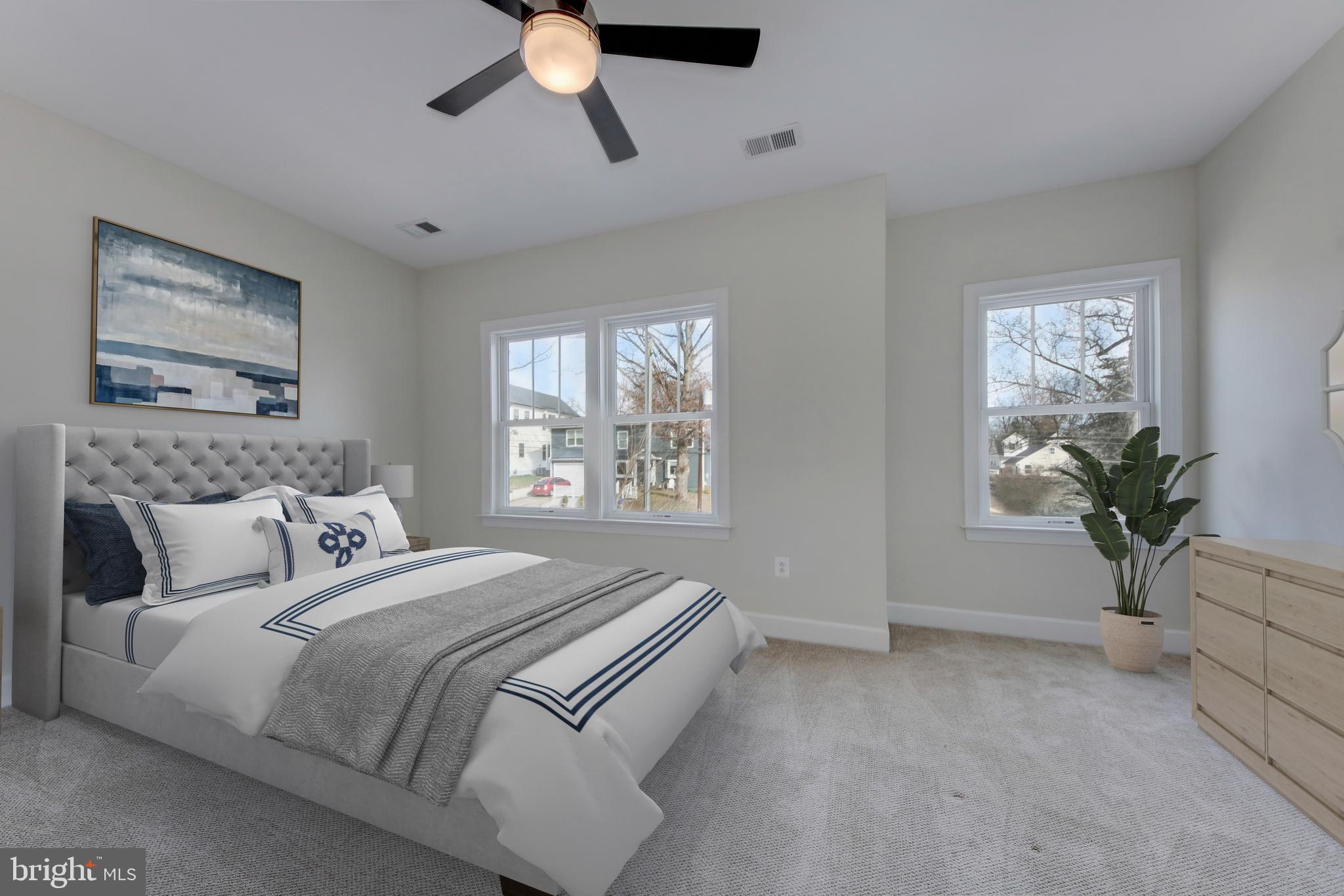 2002 Griffith Road Falls Church, VA 22043 - Photo 27 of 62 Fourth bedroom on upper level (virtually staged)