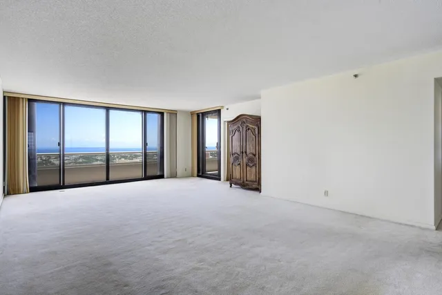 a view of water from a window