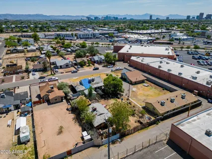 an aerial view of a city