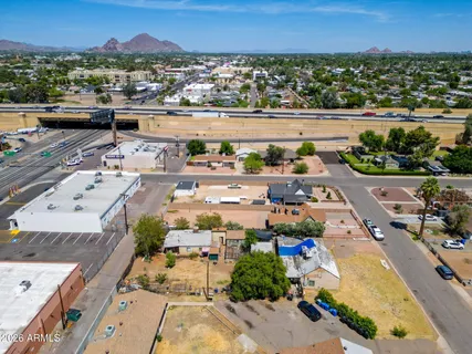 an aerial view of a city