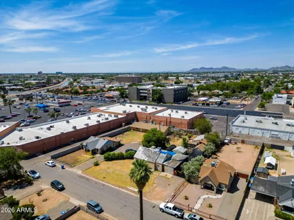 an aerial view of a city