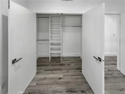 a view of a walk in closet