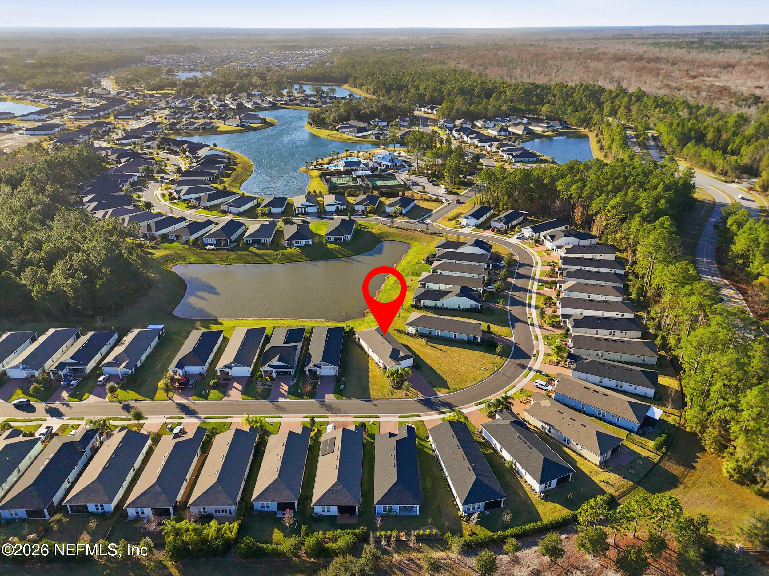 996 Rustic Mill Drive St. Augustine, FL 32092 - Photo 42 of 53 an aerial view of residential houses with outdoor space