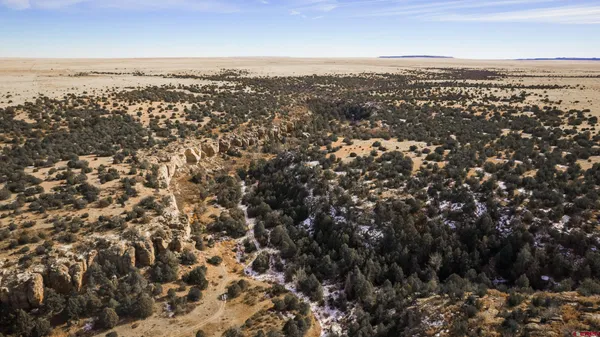 an aerial view of residential houses with city view