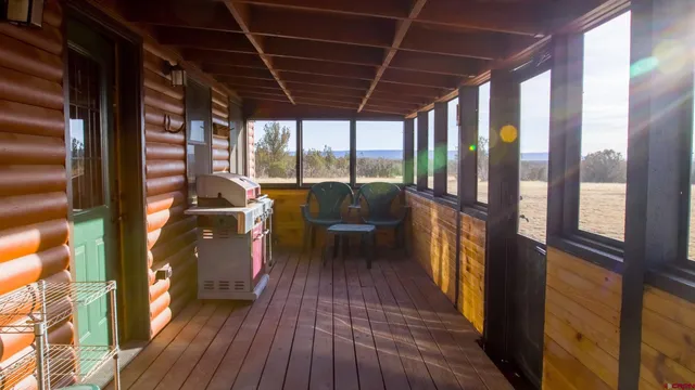 a view of front door of house