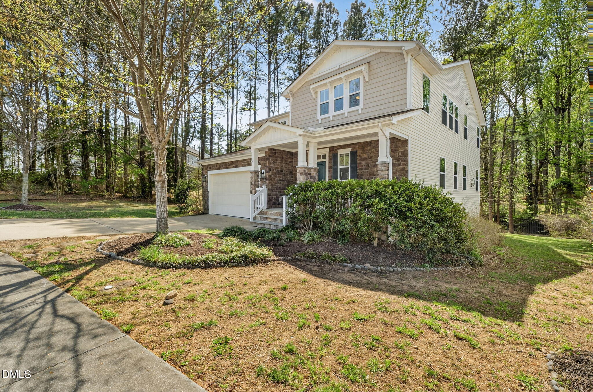 1304 Barnford Mill Road Wake Forest, NC 27587 - Photo 3 of 44 a view of a white house with a yard