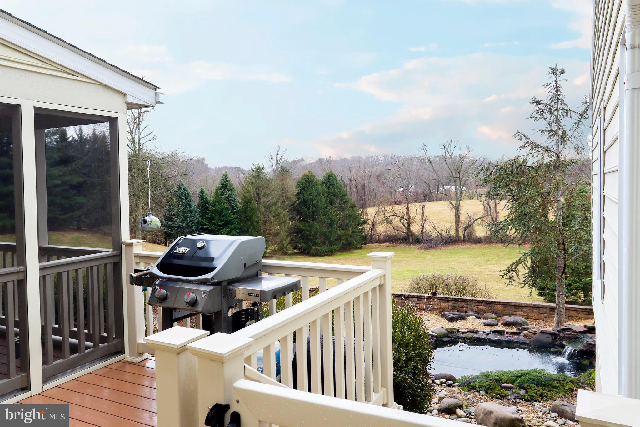 4507 Mt Carmel Road Hampstead, MD 21074 - Photo 43 of 60 Deck and Views of Yard and Koi Pond