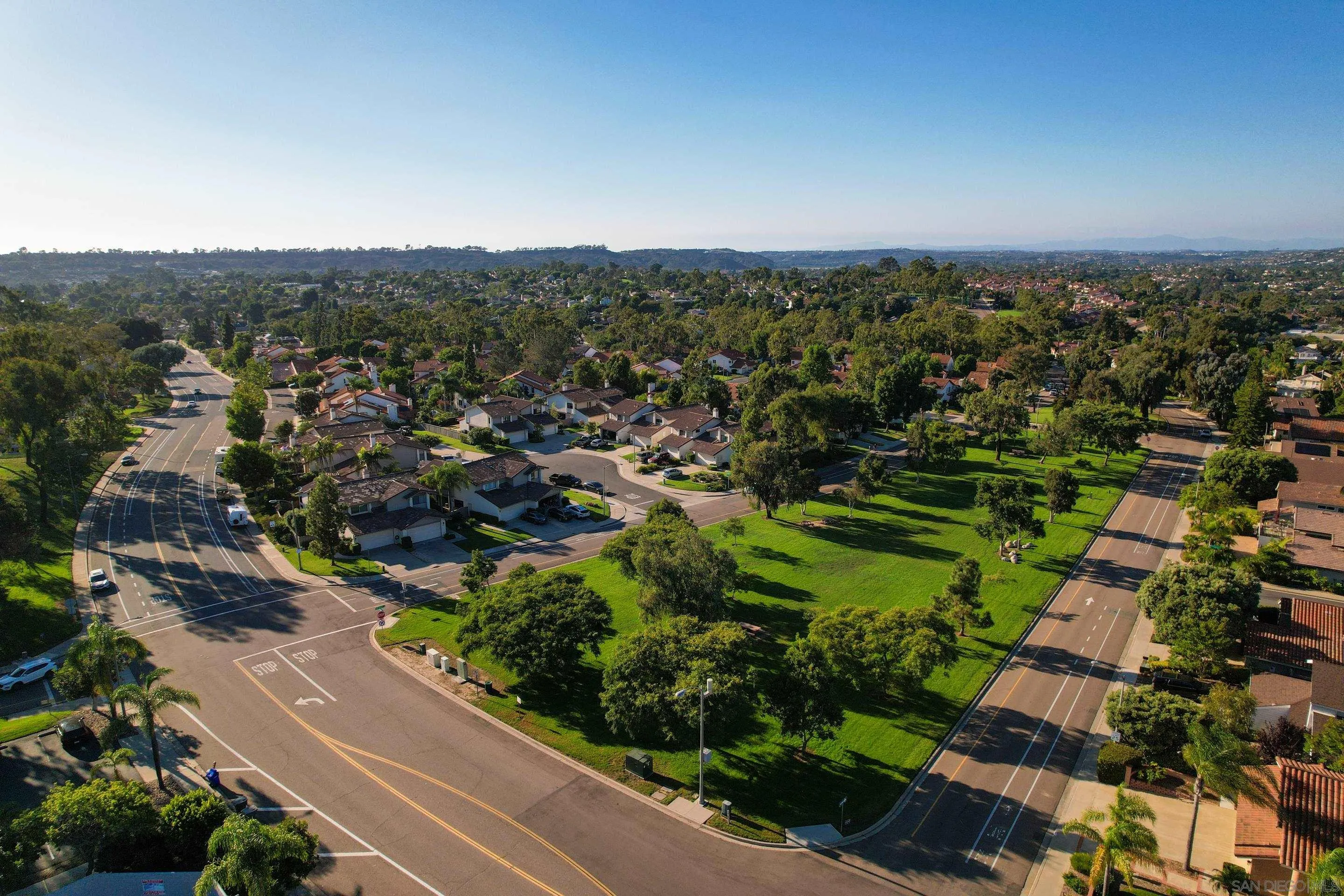 2002 Leafwood Place Encinitas, CA 92024 - Photo 41 of 64 an aerial view of residential houses with outdoor space