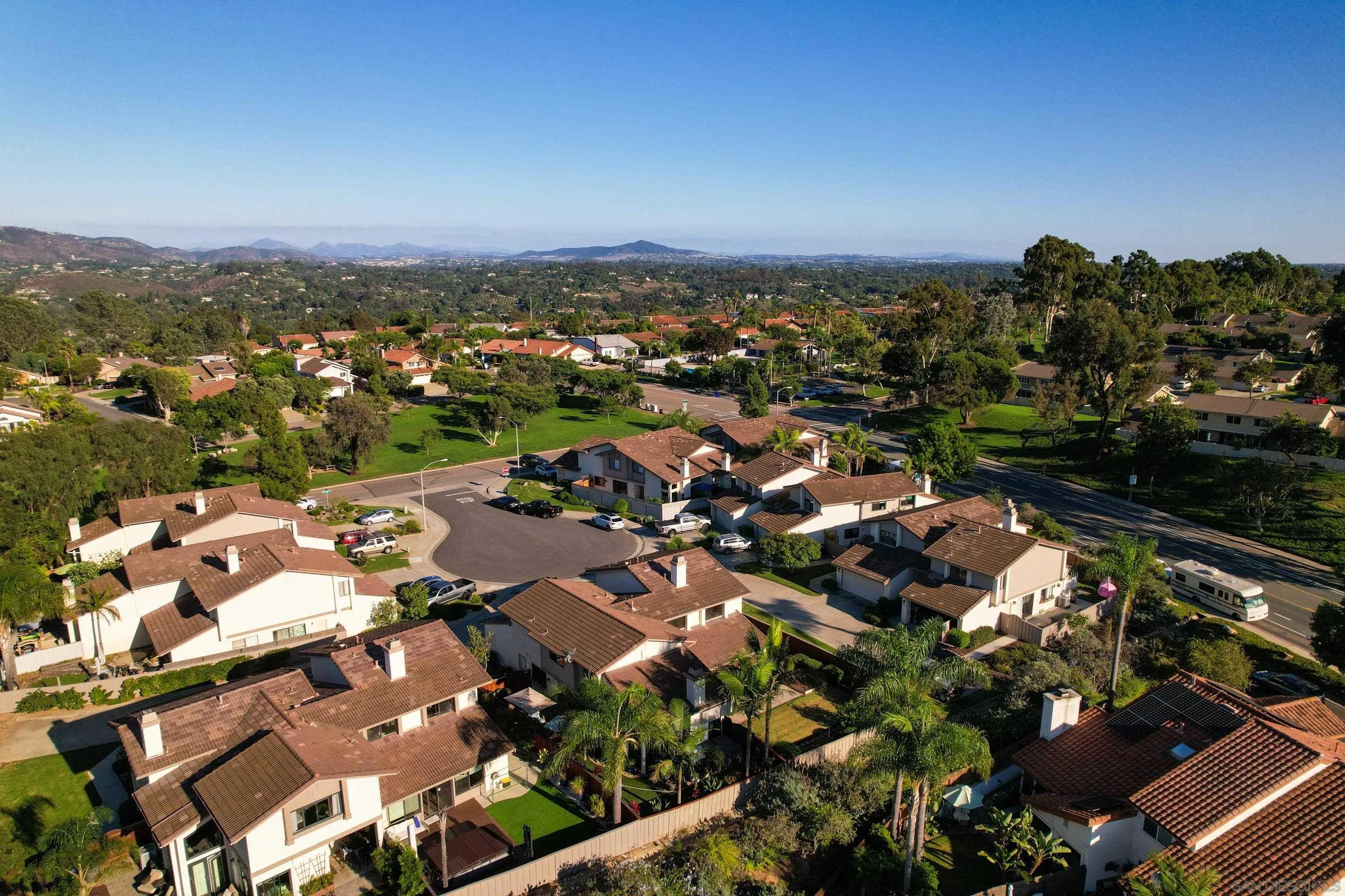 2002 Leafwood Place Encinitas, CA 92024 - Photo 58 of 64 an aerial view of residential houses with outdoor space