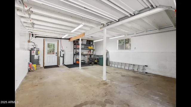 a view of backyard with green space