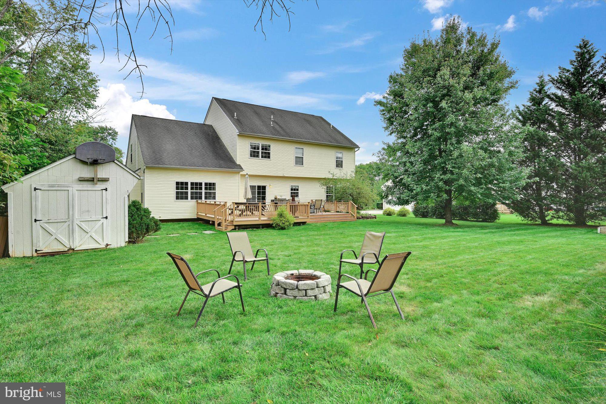 255 Tomstock Road Eagleville, PA 19403 - Photo 48 of 54 Spacious Backyard with a Firepit and Shed!