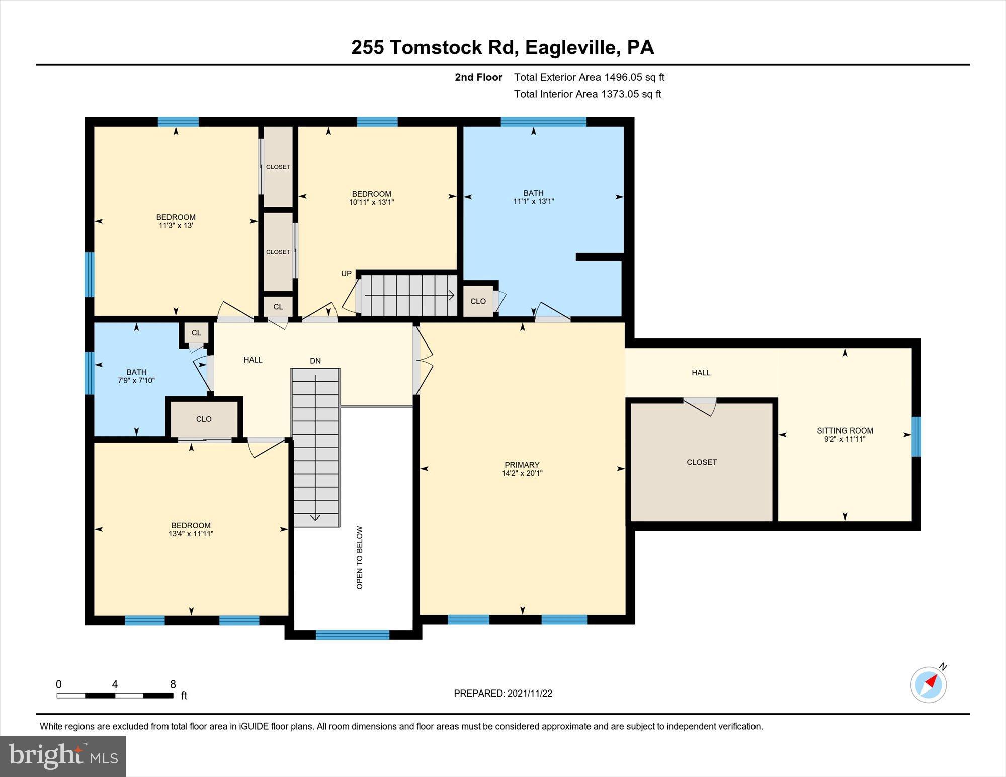255 Tomstock Road Eagleville, PA 19403 - Photo 52 of 54 2nd Floor Floorplan