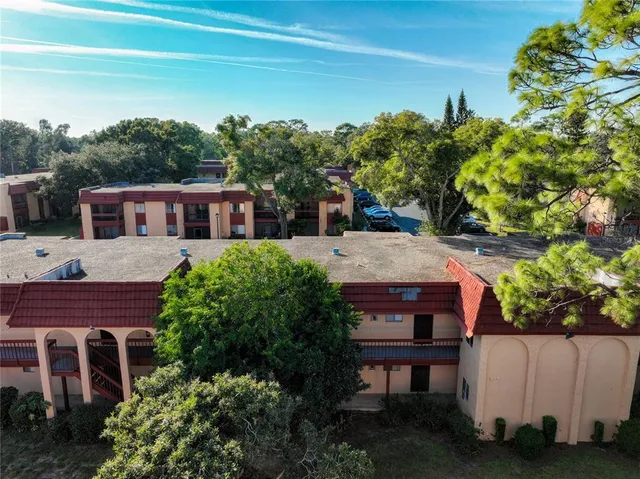 a view of a house with a patio