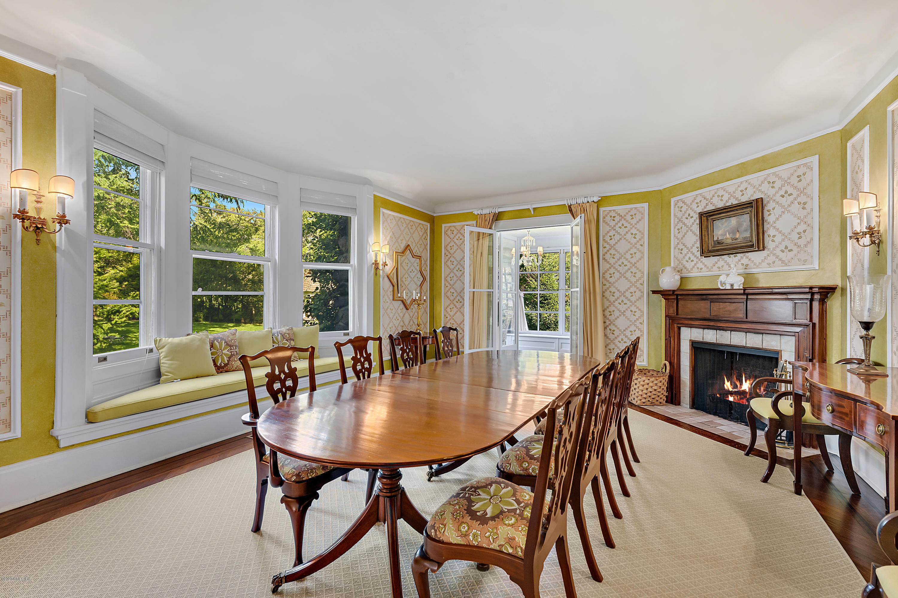 3 Fairfield Road Greenwich, CT 06830 - Photo 13 of 46 a dining room with furniture window and outside view