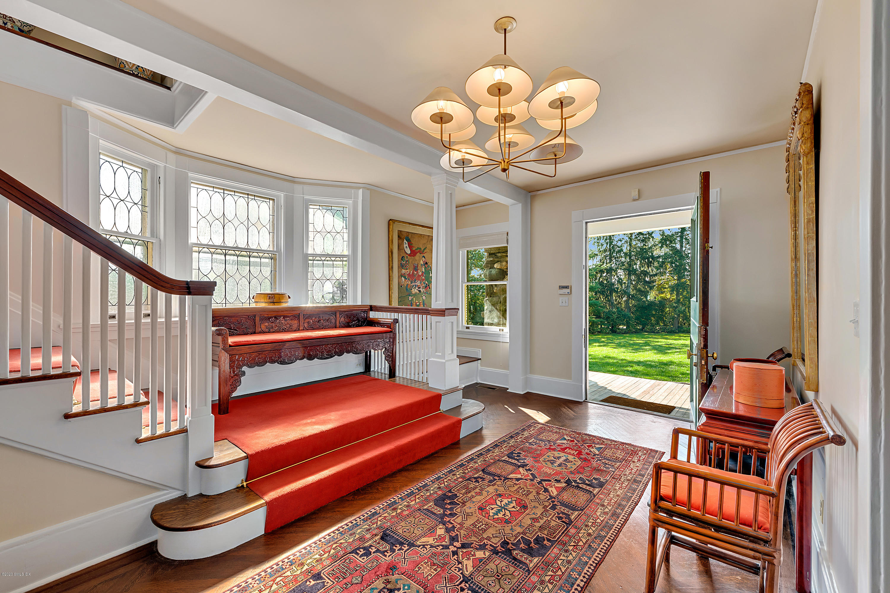 3 Fairfield Road Greenwich, CT 06830 - Photo 5 of 46 a room with wooden floor pool table and windows