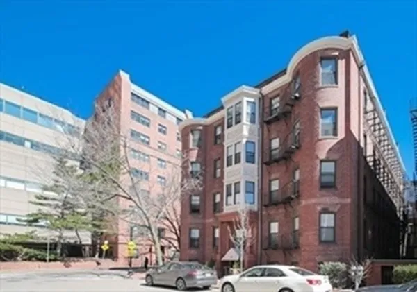 a front view of a building