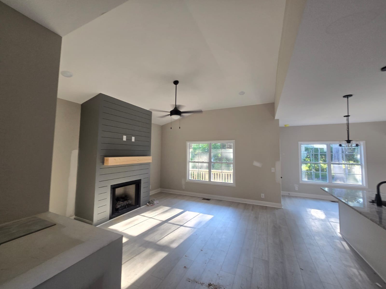 522 North Halifax Court Clarksville, TN 37040 - Photo 3 of 20 a view of main area fire place window and wooden floor
