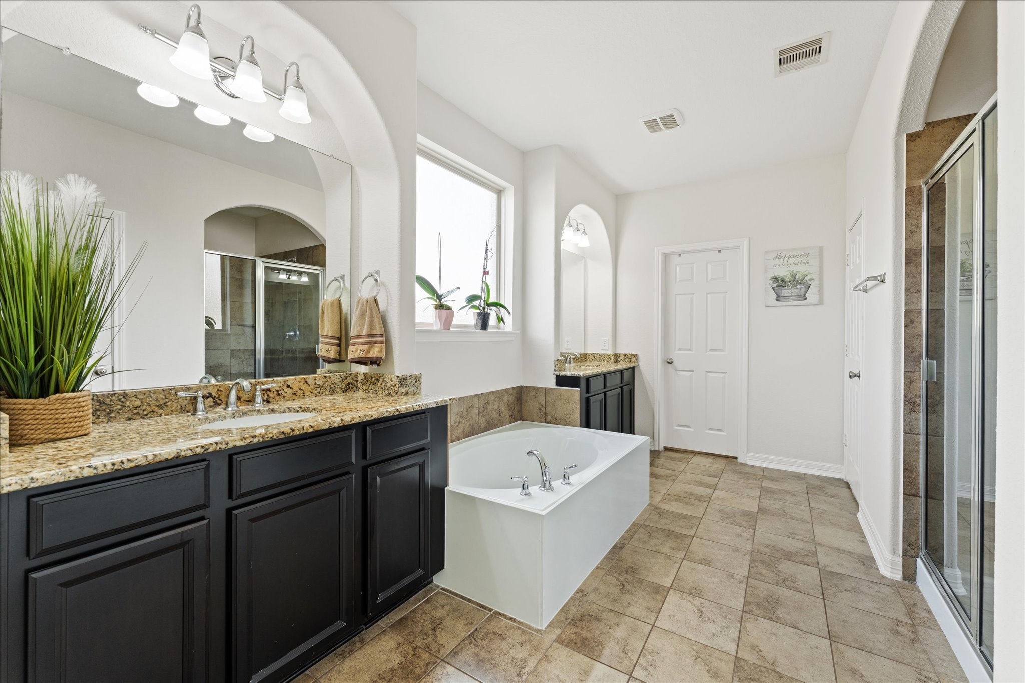 13302 Rising Bluff Lane Cypress, TX 77429 - Photo 14 of 38 Dual vanities, deep soaking tub and separate shower