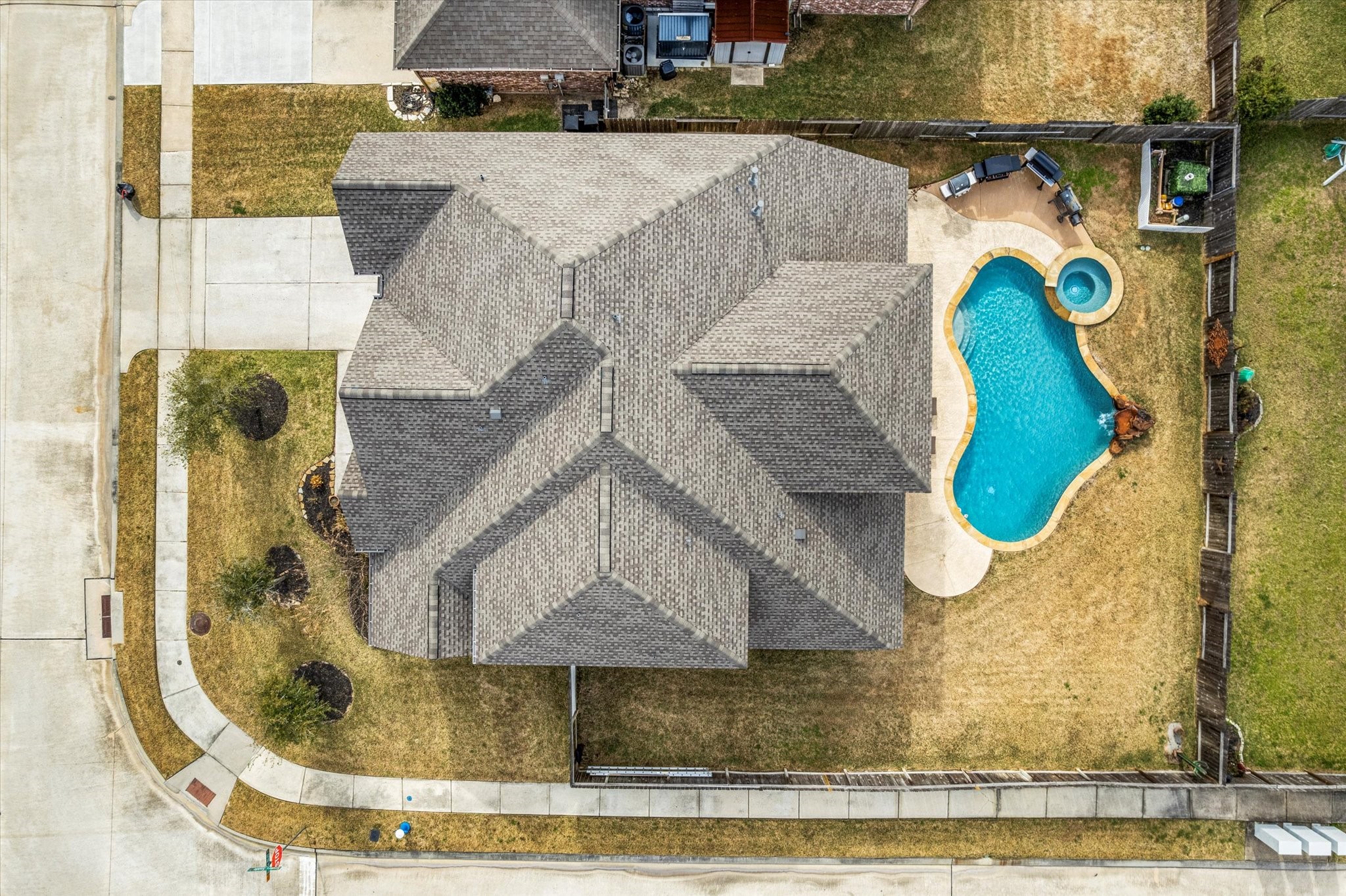 13302 Rising Bluff Lane Cypress, TX 77429 - Photo 30 of 38 Aerial view of the home nestled on the lot