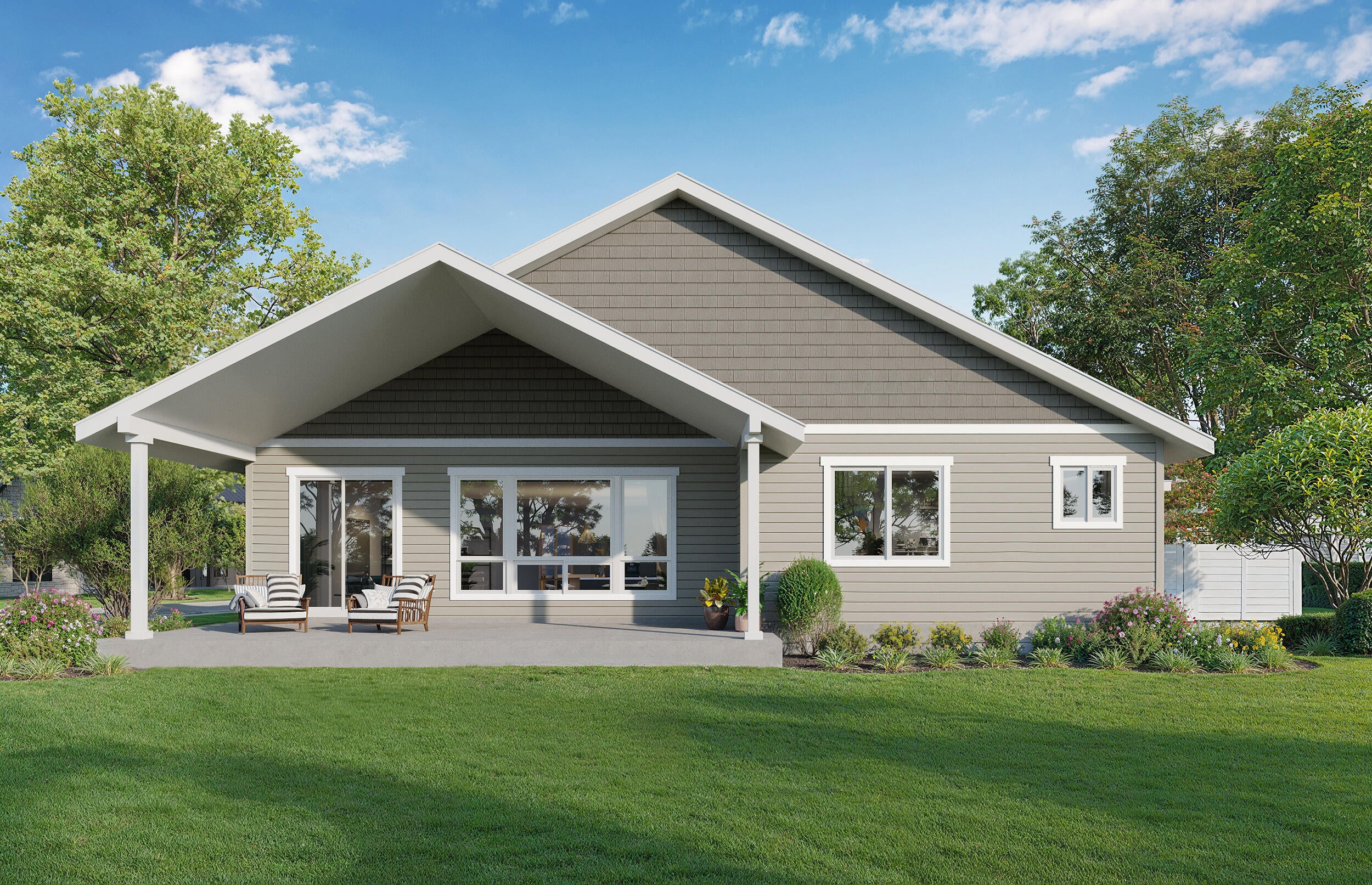 Southwest 34th Court, Unit 62 Redmond, OR 97756 - Photo 10 of 16 Proposed rear Rendering of home