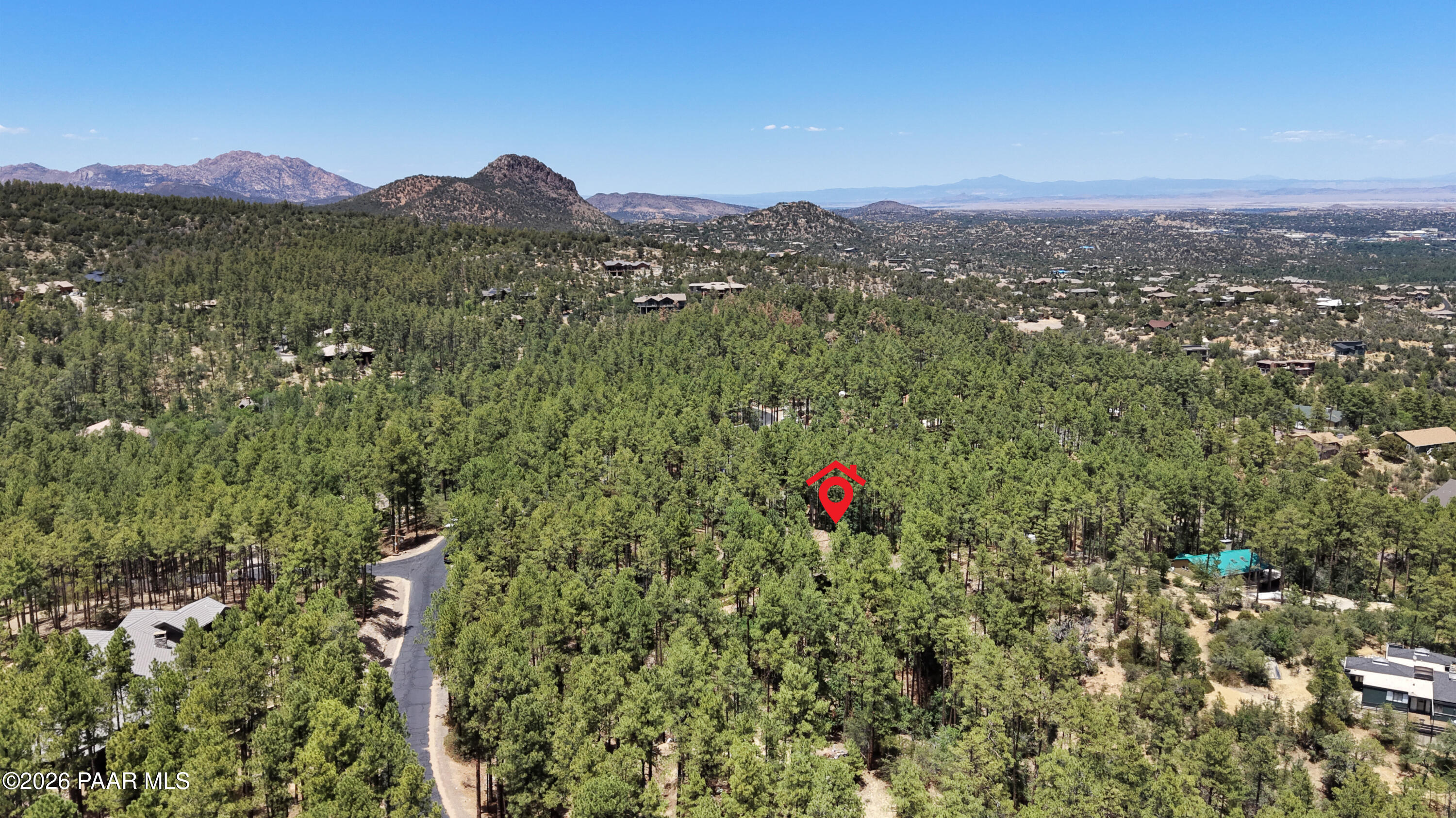 1515 High Valley Ranch Road Prescott, AZ 86303 - Photo 69 of 76 a view of a lush green field with a mountain in the background