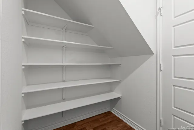 a view of a room with shelf