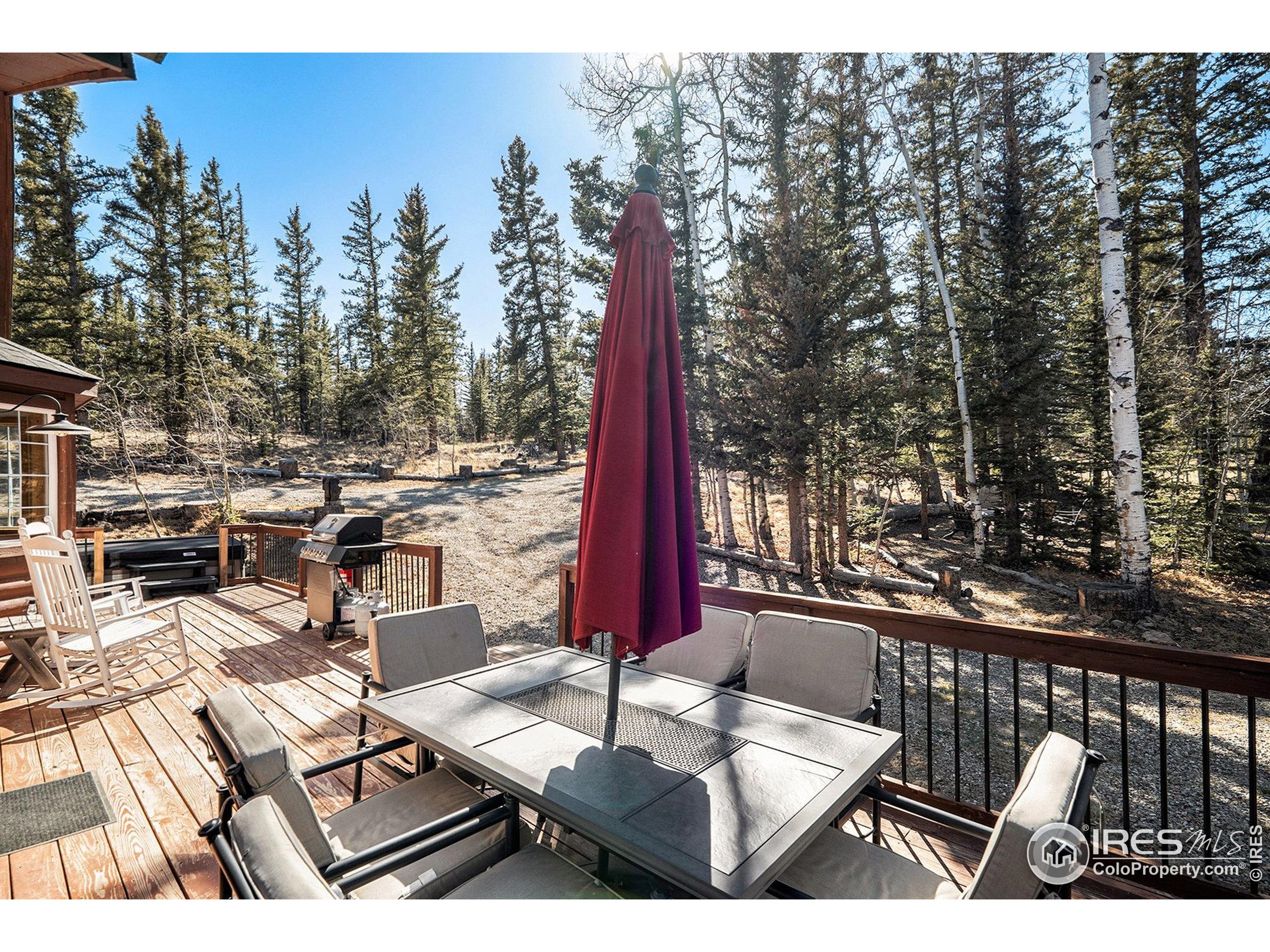 654 Piaute Way Como, CO 80432 - Photo 21 of 25 a view of a terrace with furniture and outdoor space