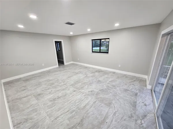 a view of an empty room