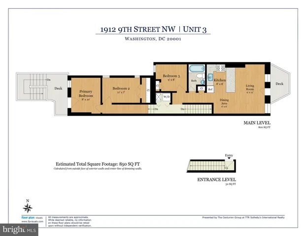 $2,900 | 1912 9th Street Northwest, Unit 3, Washington, DC 20001