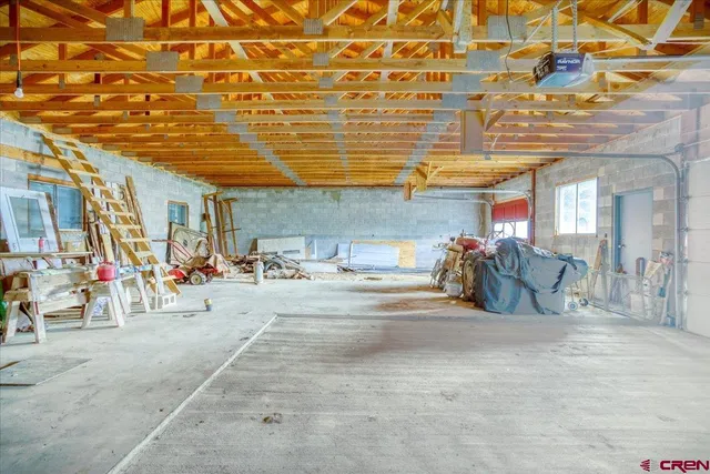 a view of a bike garage