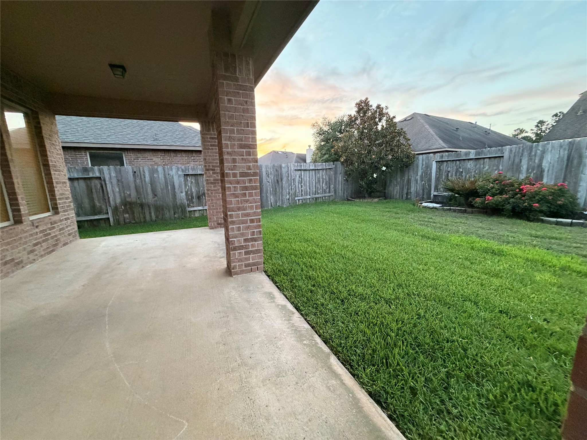 5502 Claymore Meadow Lane Spring, TX 77389 - Photo 38 of 45 Backyard with a convenient covered patio.