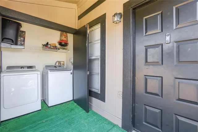 a room with storage and utility