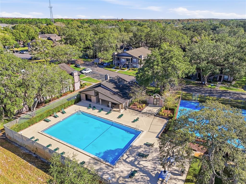 4004 Nestle Oaks Place, Unit 203 Tampa, FL 33613 - Photo 29 of 32 a view of a pool with a table and chairs