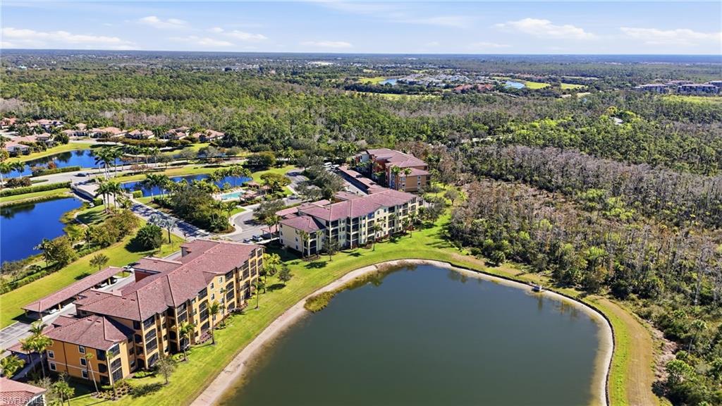 9715 Acqua Court, Unit 113 Naples, FL 34113 - Photo 31 of 31 Aerial view of a forest and a large body of water
