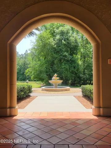 a view of a garden with plants