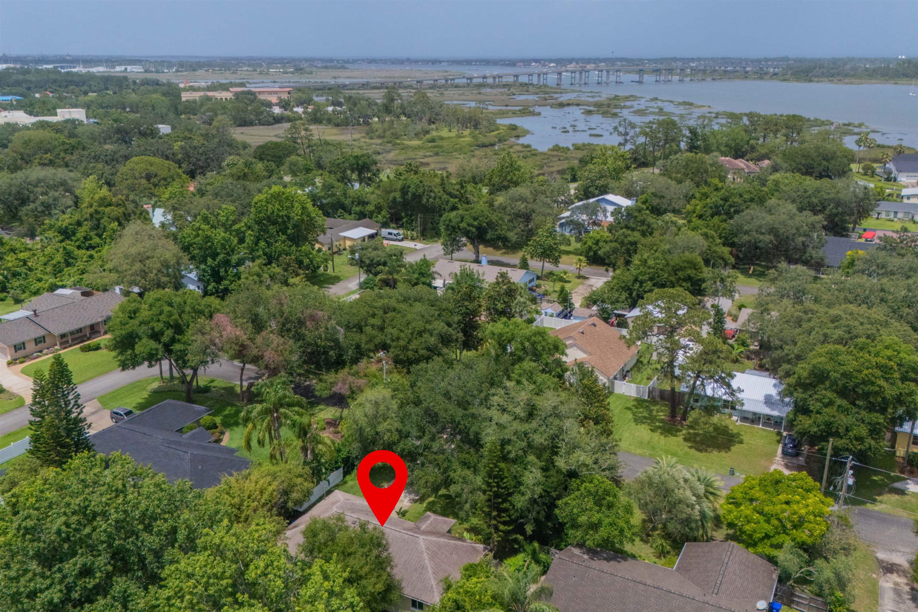 110 Dory Road St. Augustine, FL 32086 - Photo 34 of 35 an aerial view of a houses with a yard