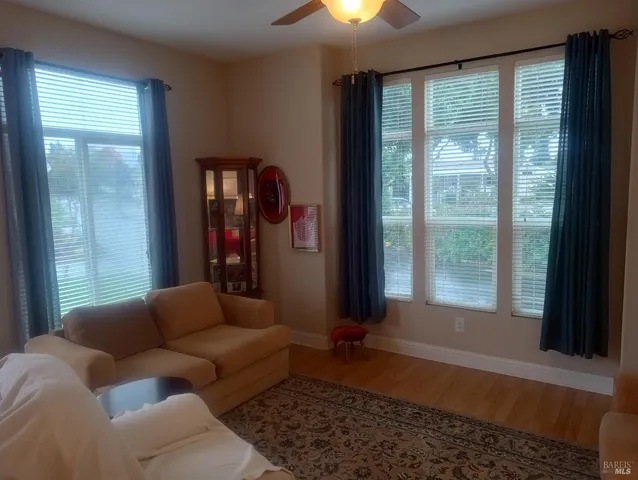 a room with furniture and a window