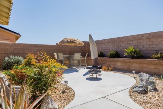 411 Abigail Street Ridgecrest, CA 93555 - Photo 34 of 39 a view of a terrace with furniture