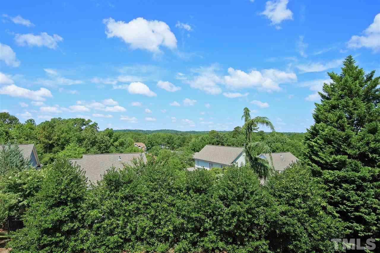 207 Oval Park Place Chapel Hill, NC 27517 - Photo 12 of 30 A daytime view from the main level terrace adjoining the living room and sun room.