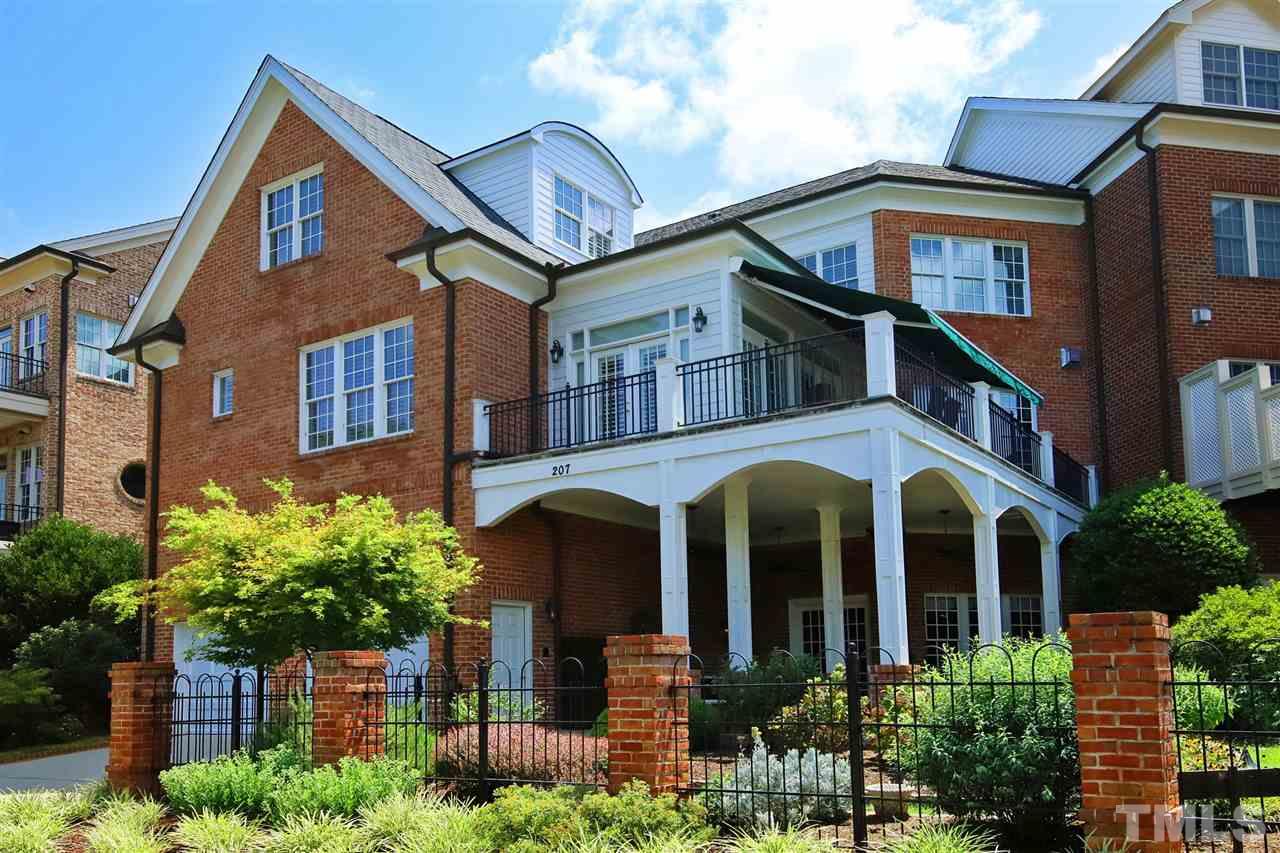 207 Oval Park Place Chapel Hill, NC 27517 - Photo 28 of 30 Another view of the rear of the home and the garden.