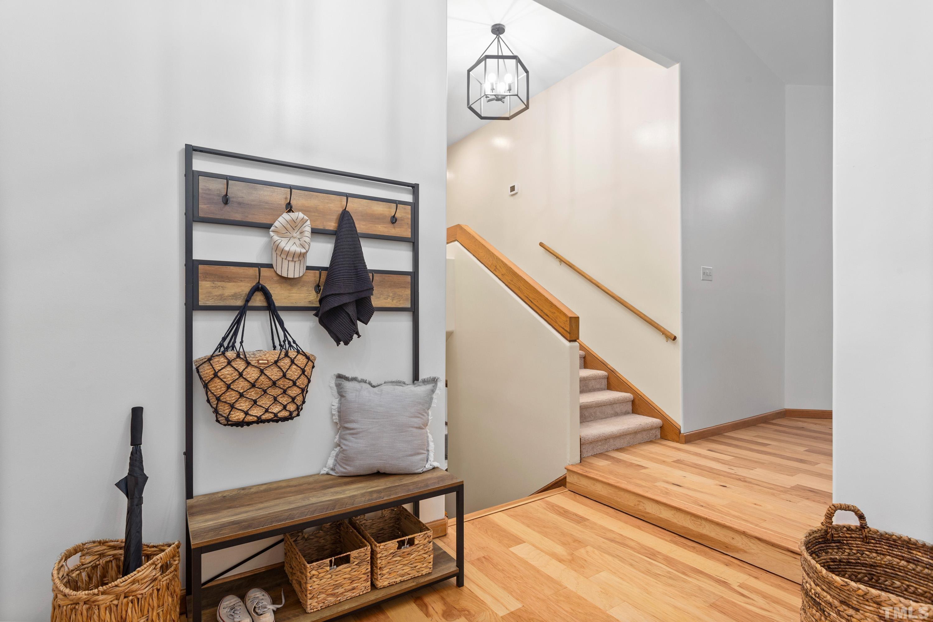 2600 Ferrand Drive Durham, NC 27705 - Photo 4 of 67 a view of entryway with wooden floor