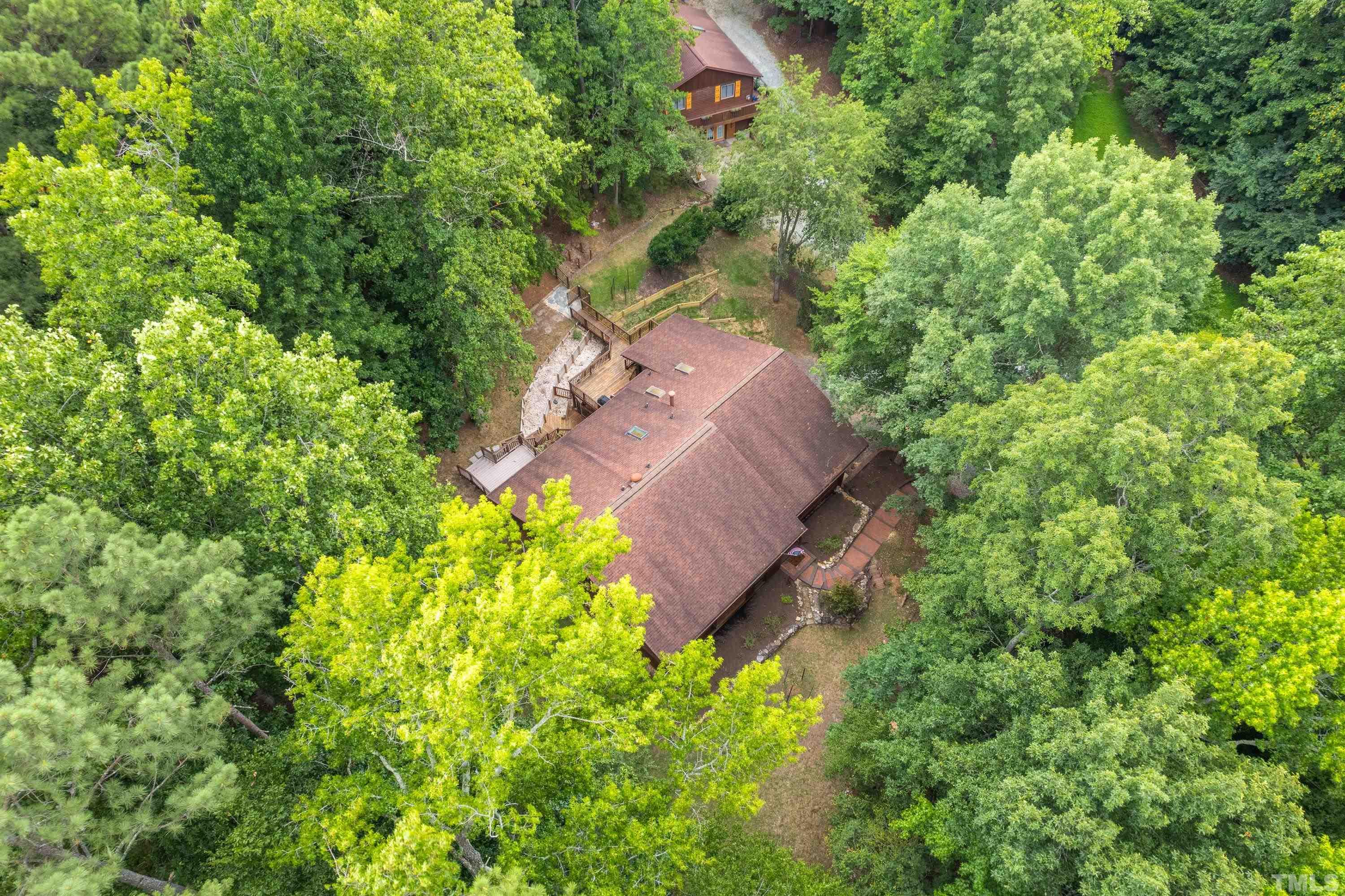 2600 Ferrand Drive Durham, NC 27705 - Photo 62 of 67 an aerial view of a house with a yard