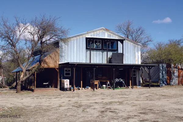 a front view of a house