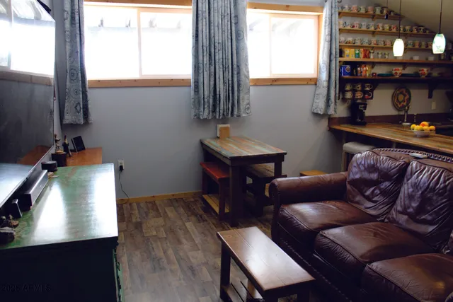a view of a closet with storage