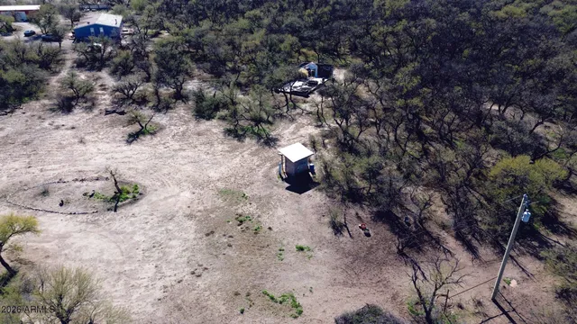 a view of a backyard of a house