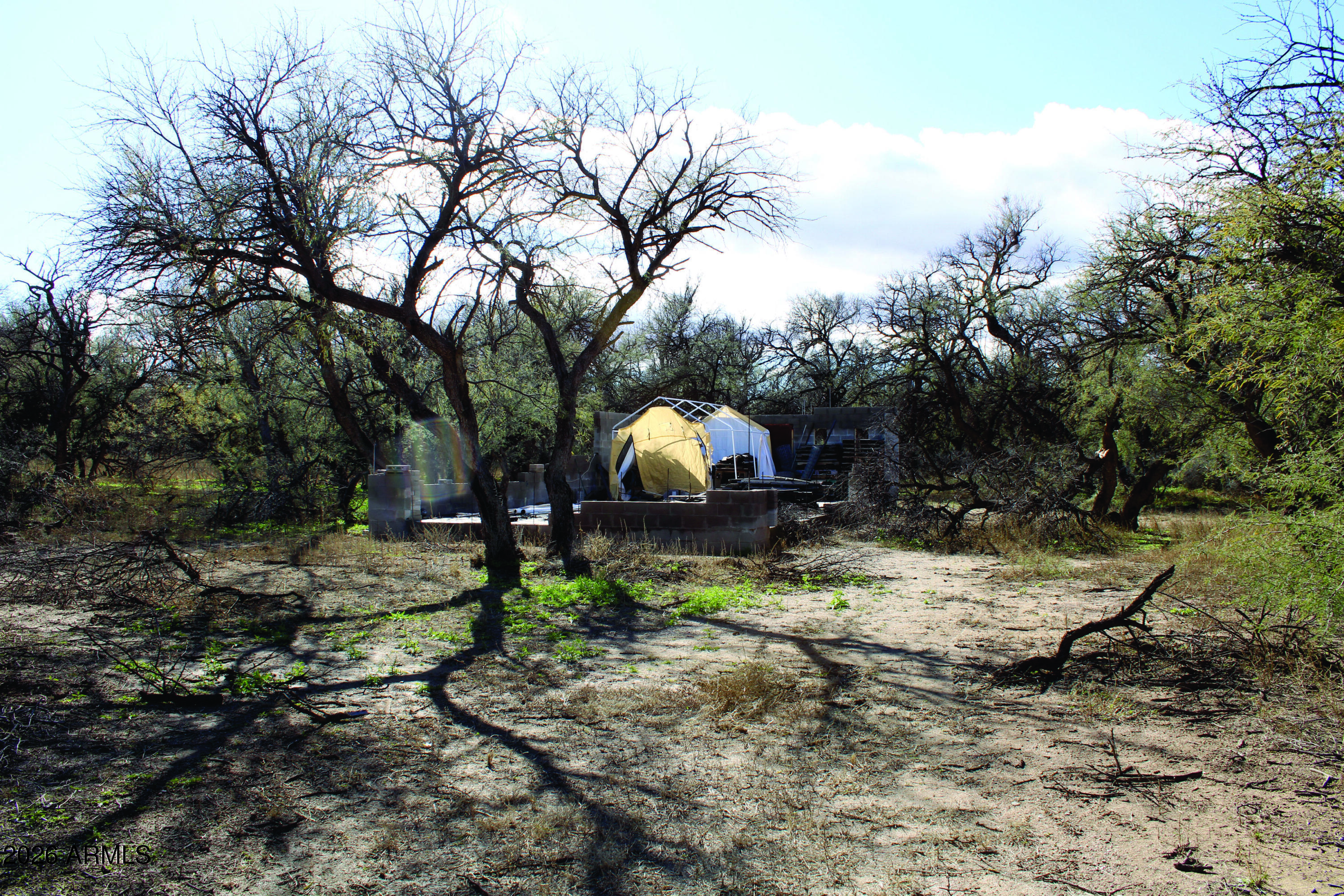 3236 North Cascabel Road Benson, AZ 85602 - Photo 57 of 63 a backyard of a house with lots of green space