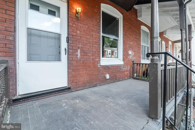 a view of front door of house