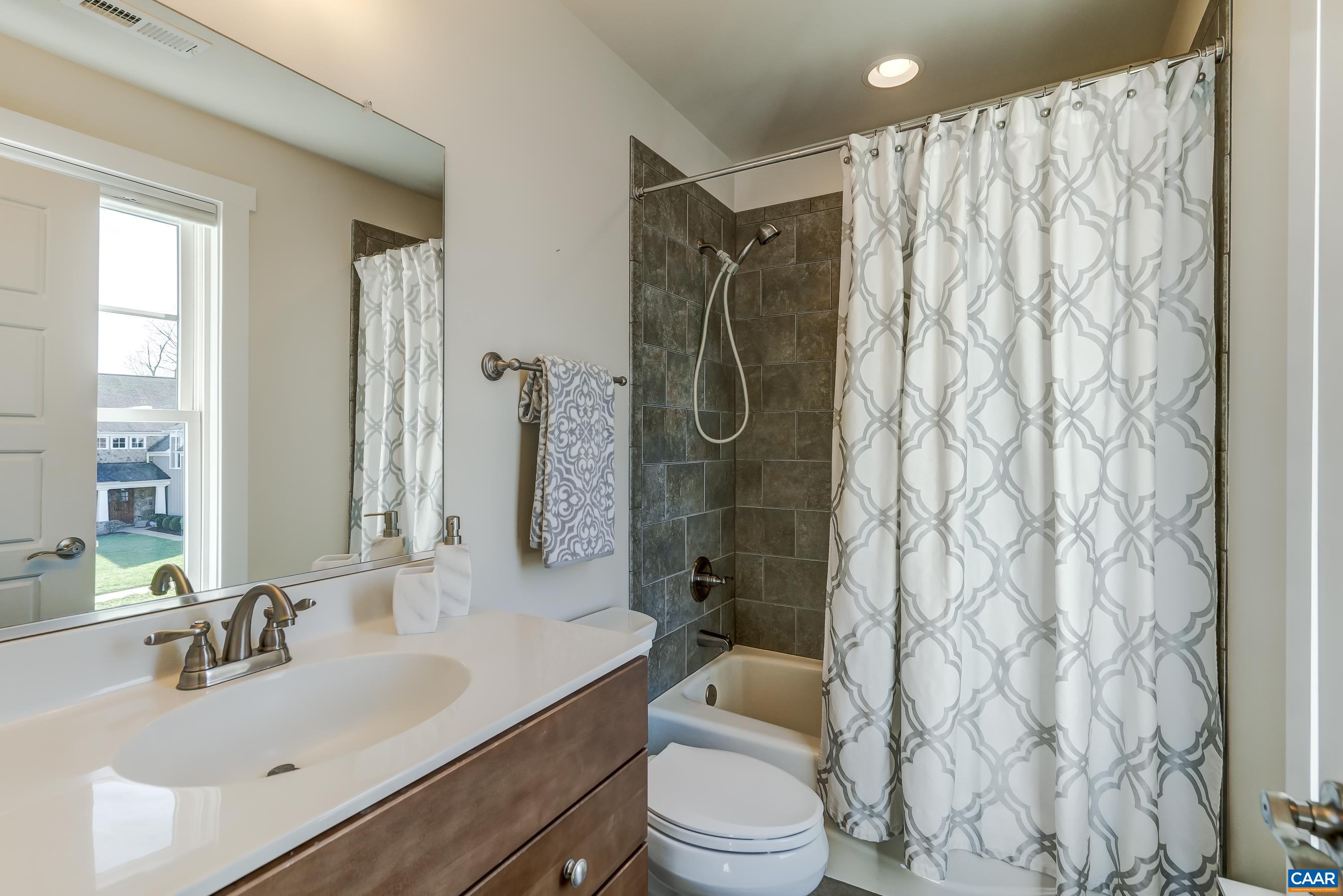 7659 Birchwood Hill Road Crozet, VA 22932 - Photo 37 of 64 a bathroom with a sink toilet a mirror and shower